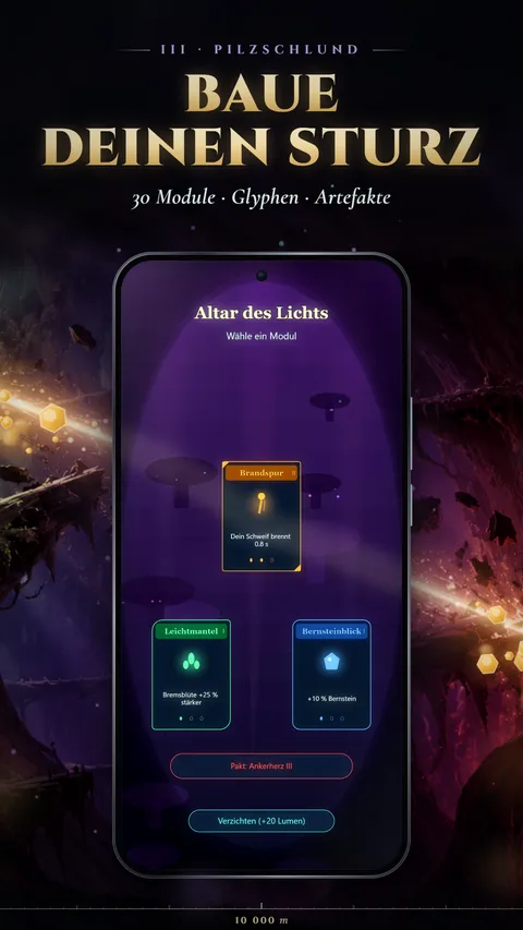 CANDLERIFT: Baue deinen Sturz – 30 Module, Glyphen, Artefakte