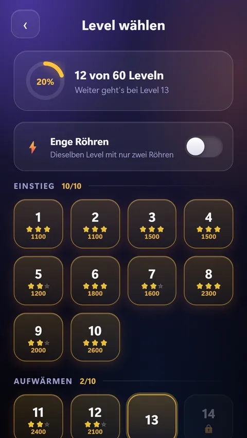 Drop & Match: Level select