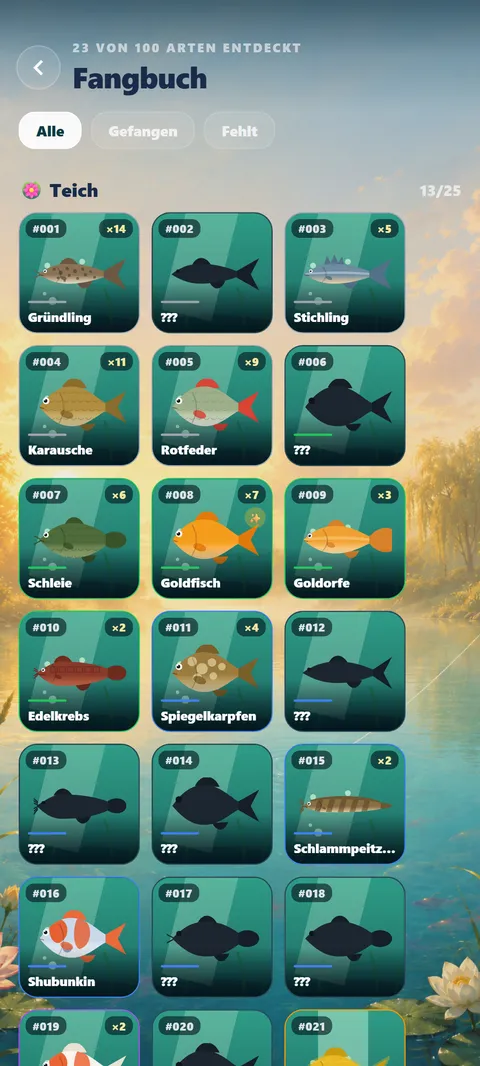 Lucky Catch: Das Fangbuch