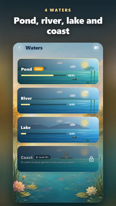 Lucky Catch: 4 waters: pond, river, lake and coast