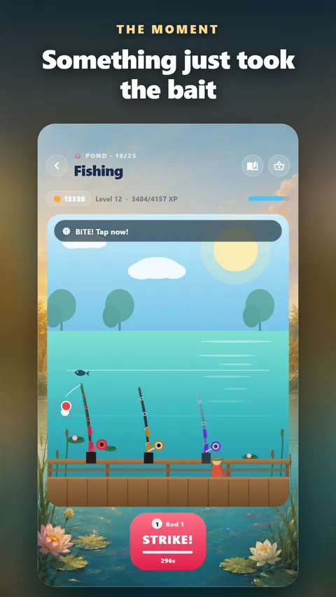 Lucky Catch: Something just took the bait