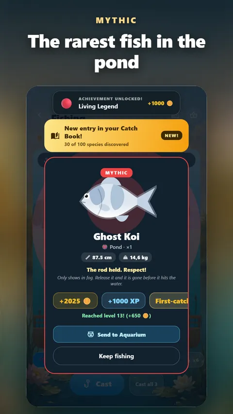 Lucky Catch: Mythic: the rarest fish in the pond