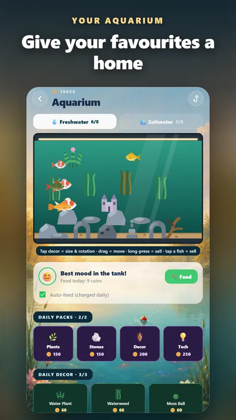 Lucky Catch: Give your favourites a home in the aquarium