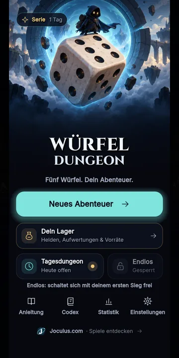 Würfel Dungeon: Dein Abenteuer beginnt